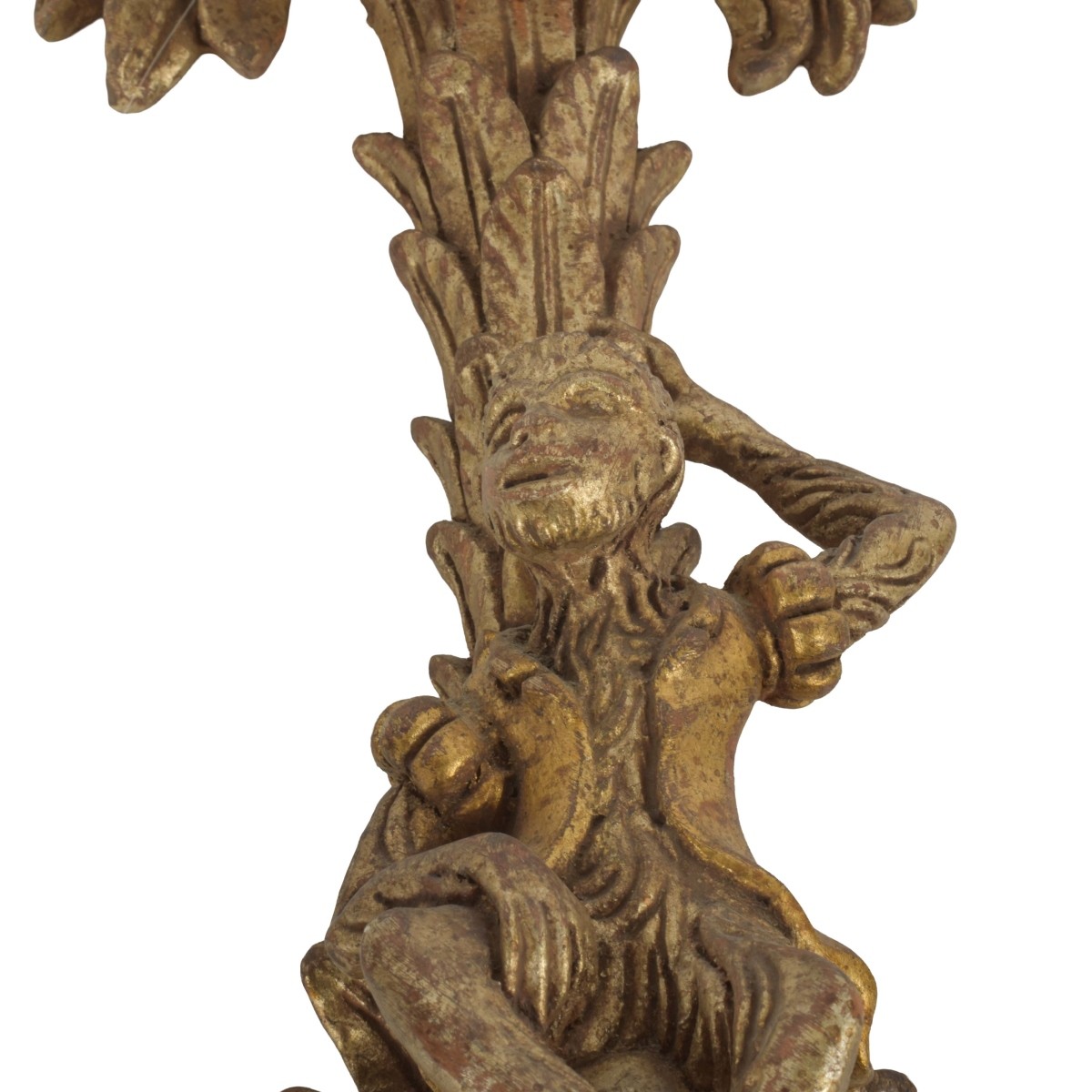 Antique Pair of Italian Gilt Wood Sconces