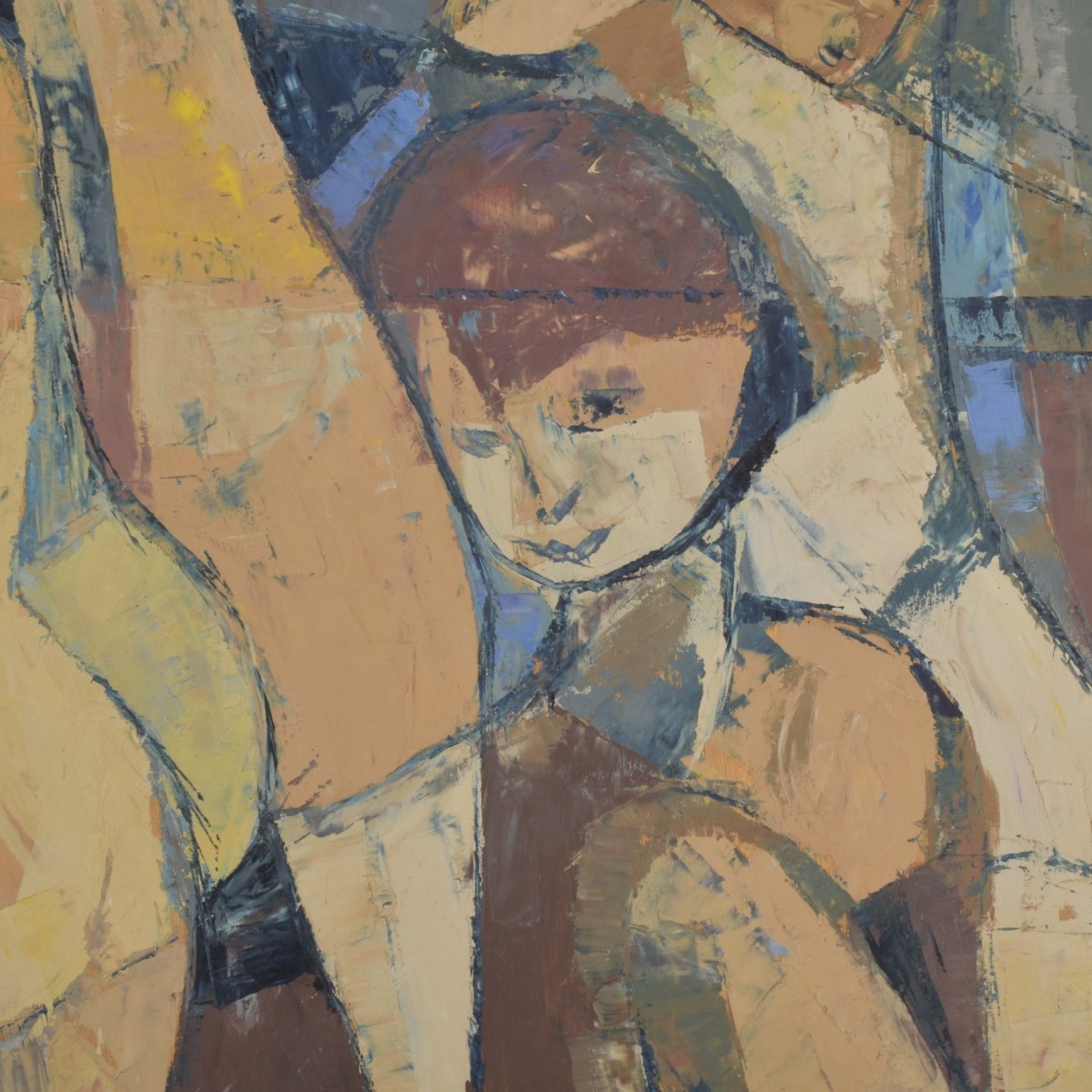 Impasto Abstract Painted Figures