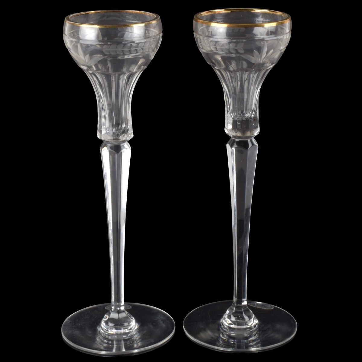 Gorham Cut Crystal Candlesticks