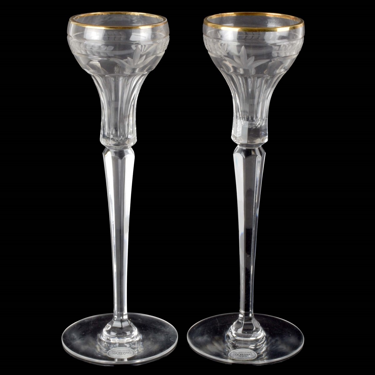 Gorham Cut Crystal Candlesticks