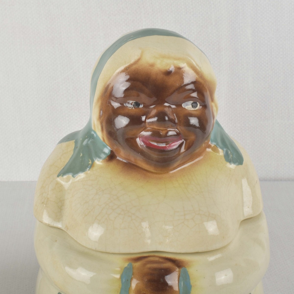 Porcelain "Pappy" and "Mammy" Cookie Jars