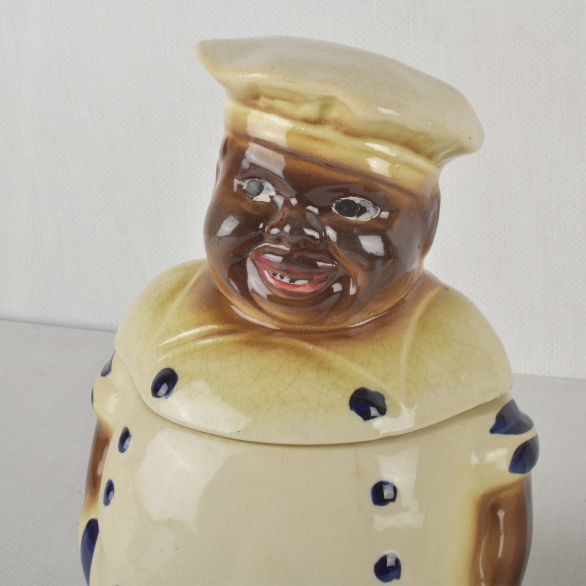 Porcelain "Pappy" and "Mammy" Cookie Jars