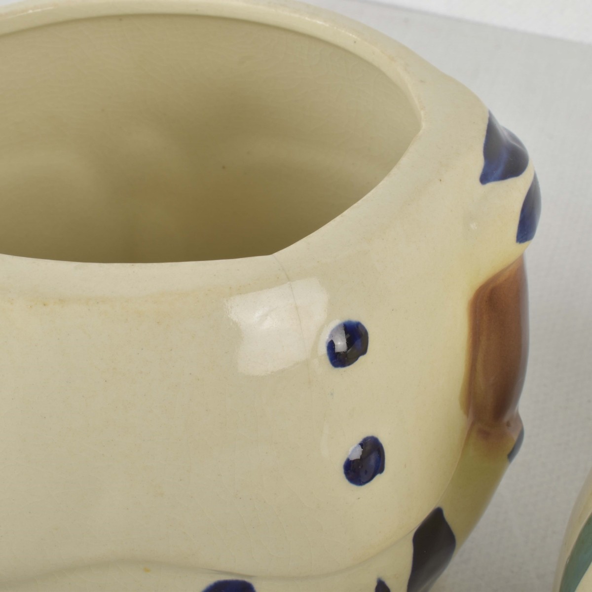 Porcelain "Pappy" and "Mammy" Cookie Jars