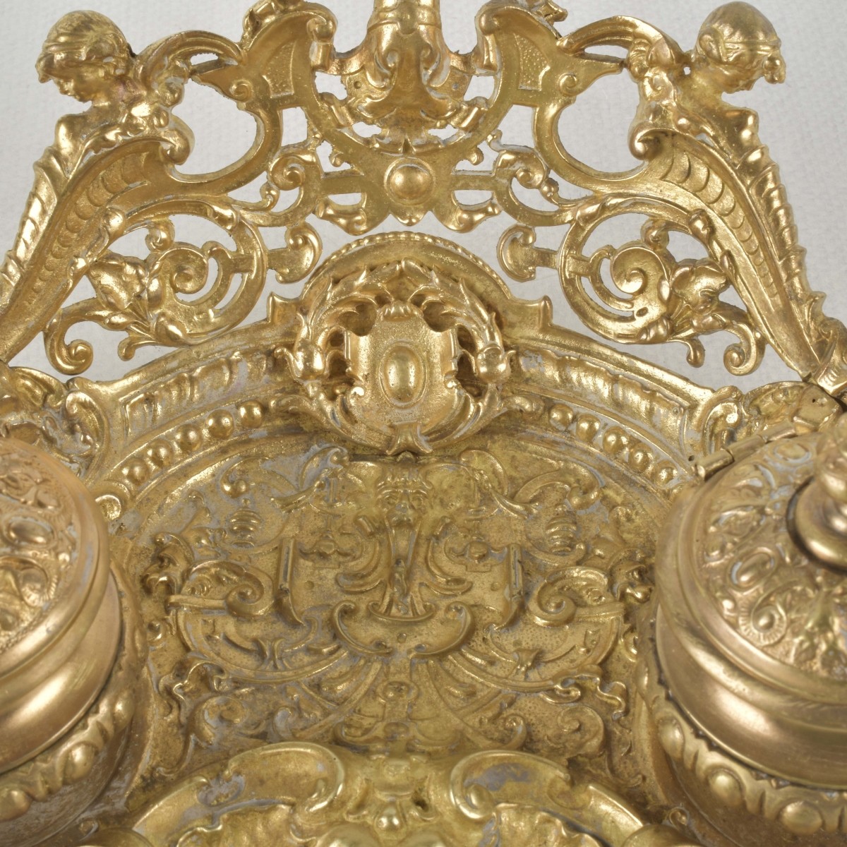 Gilt Bronze Double Ink Well