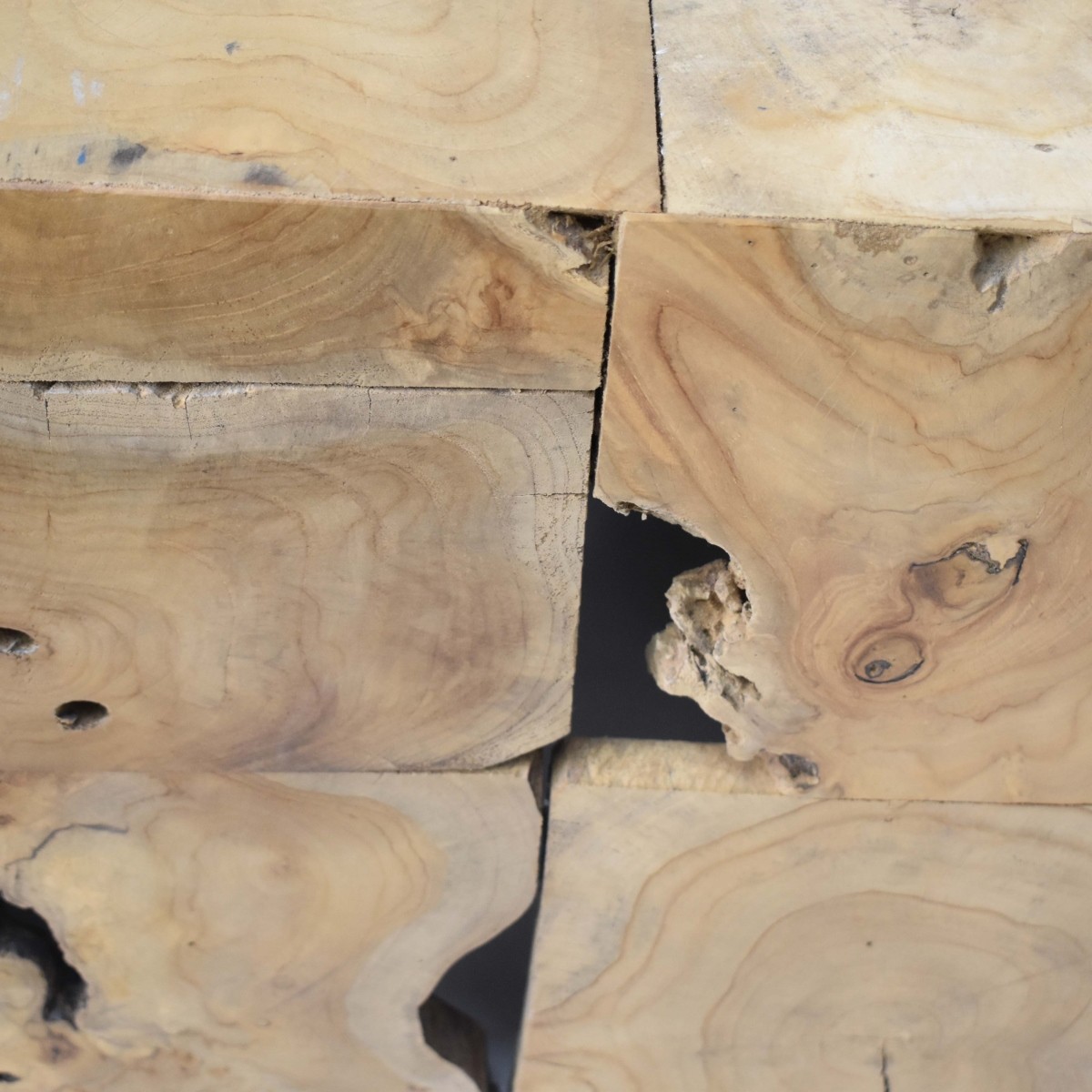 Wood Cube Table