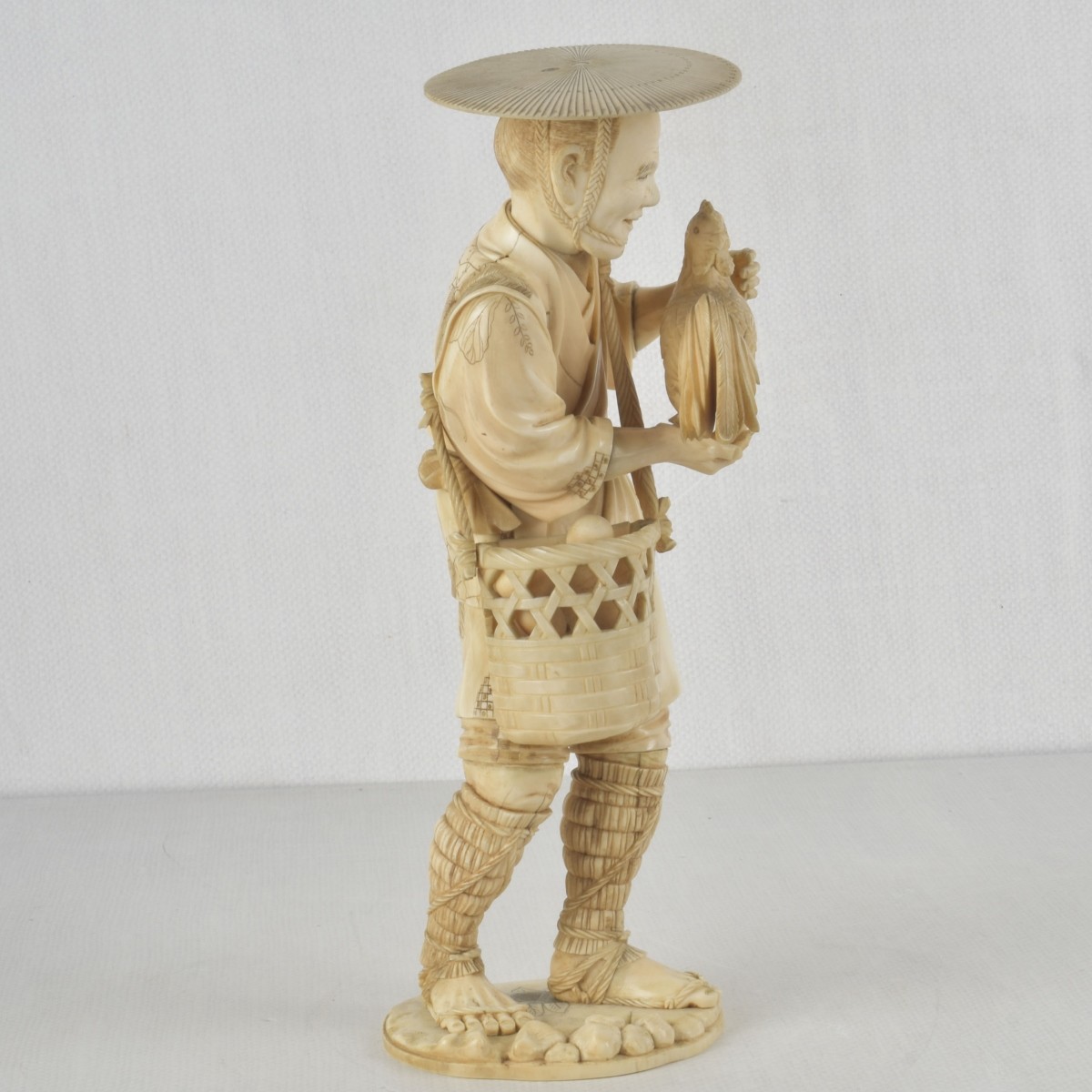 Sculpture of a Japanese Chicken Farmer