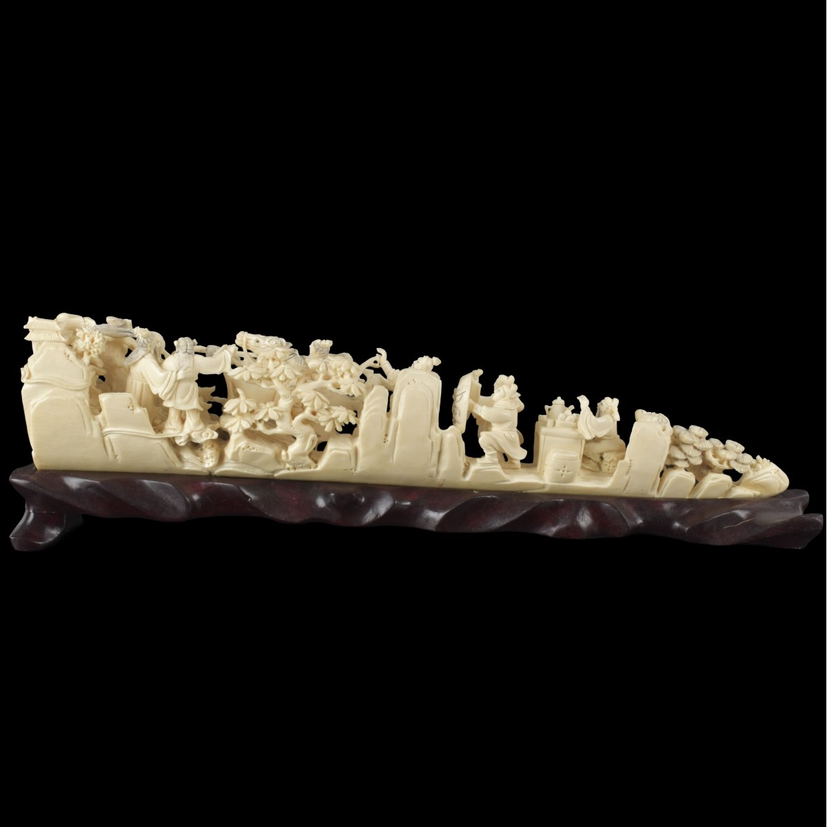 Chinese Well Carved Figural Group