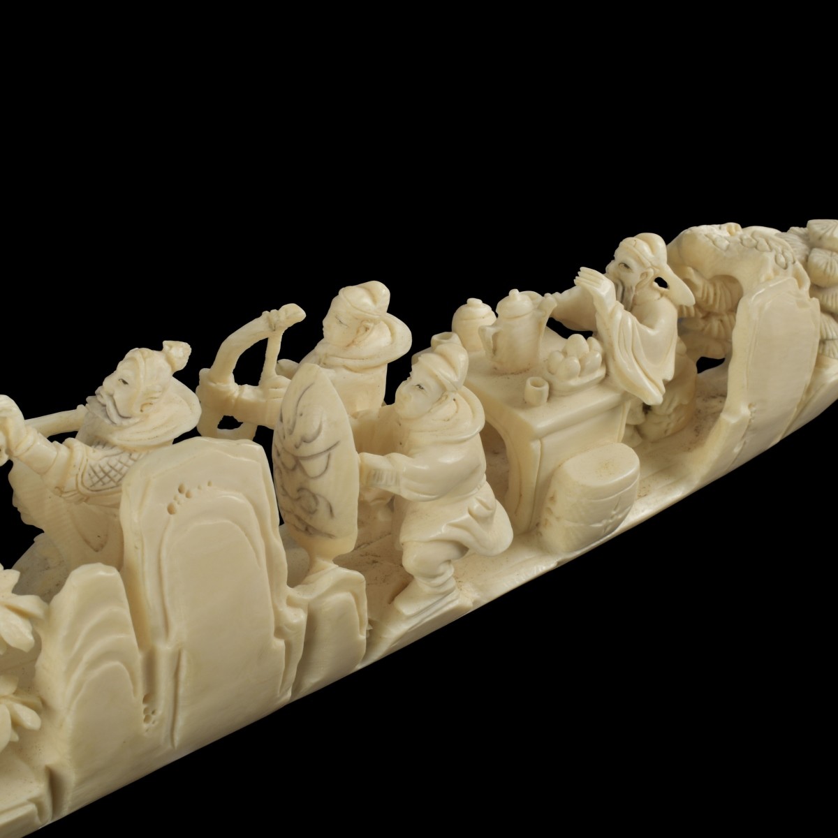 Chinese Well Carved Figural Group