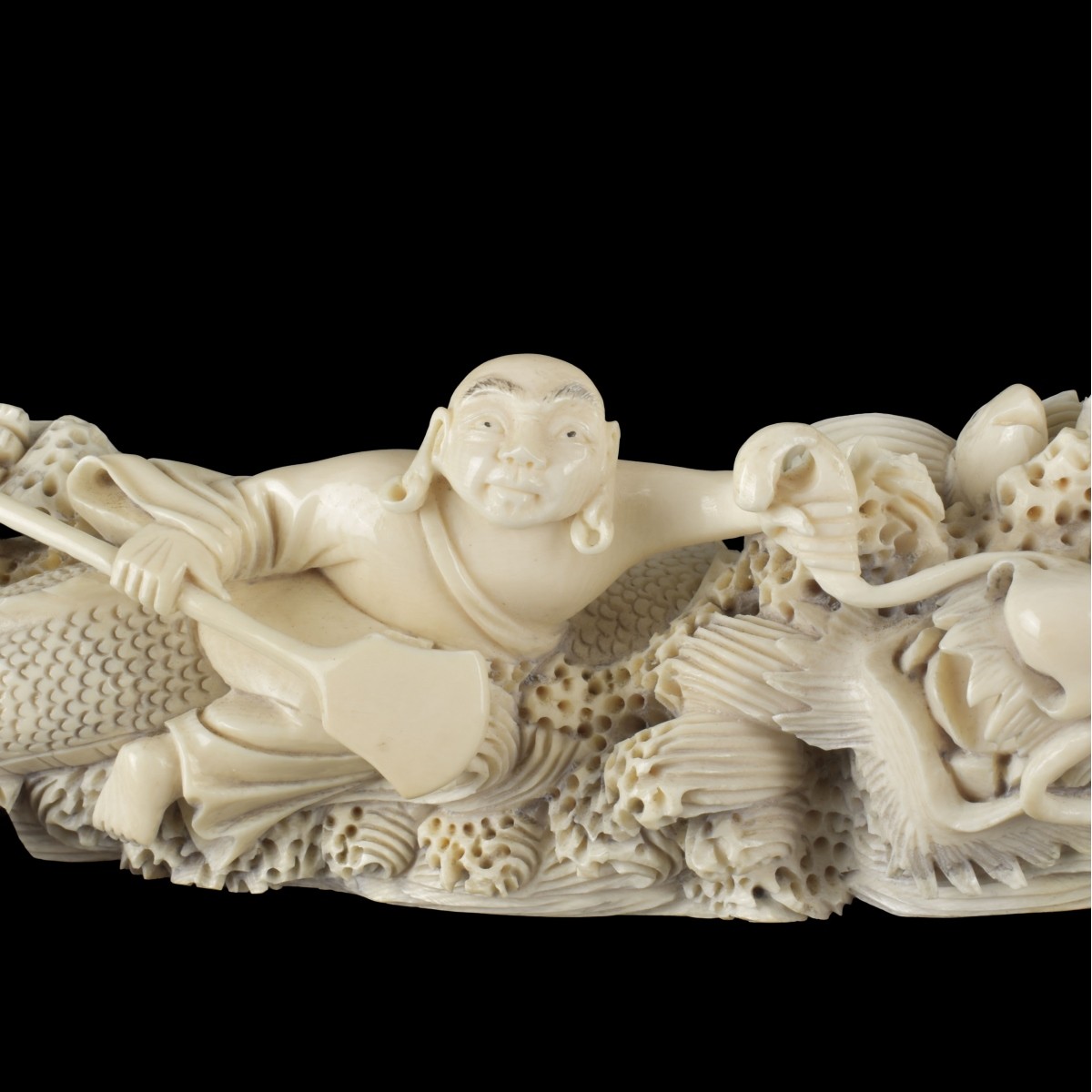 Chinese Well Carved Figural Group