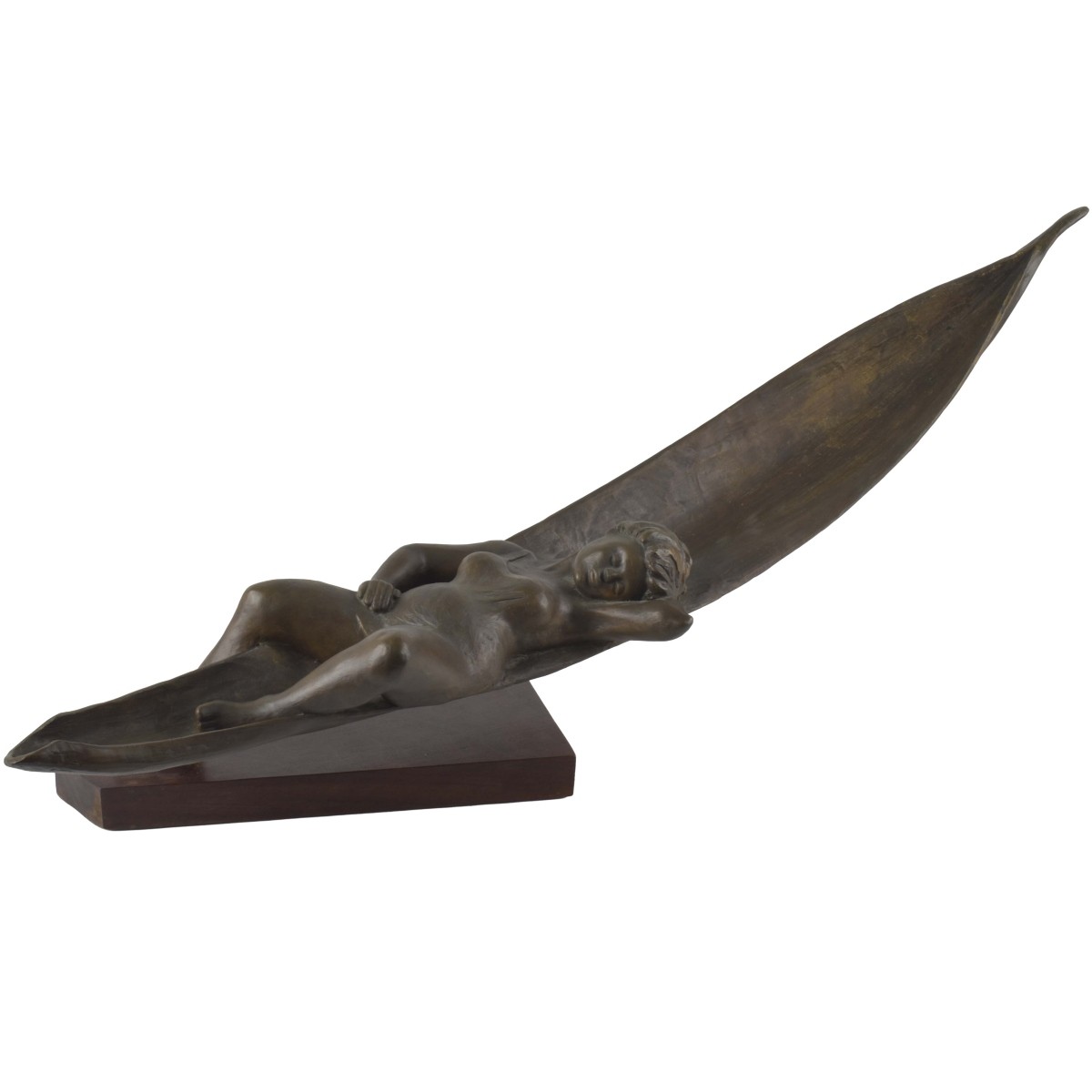 Bronze Sculpture of a Sunbather