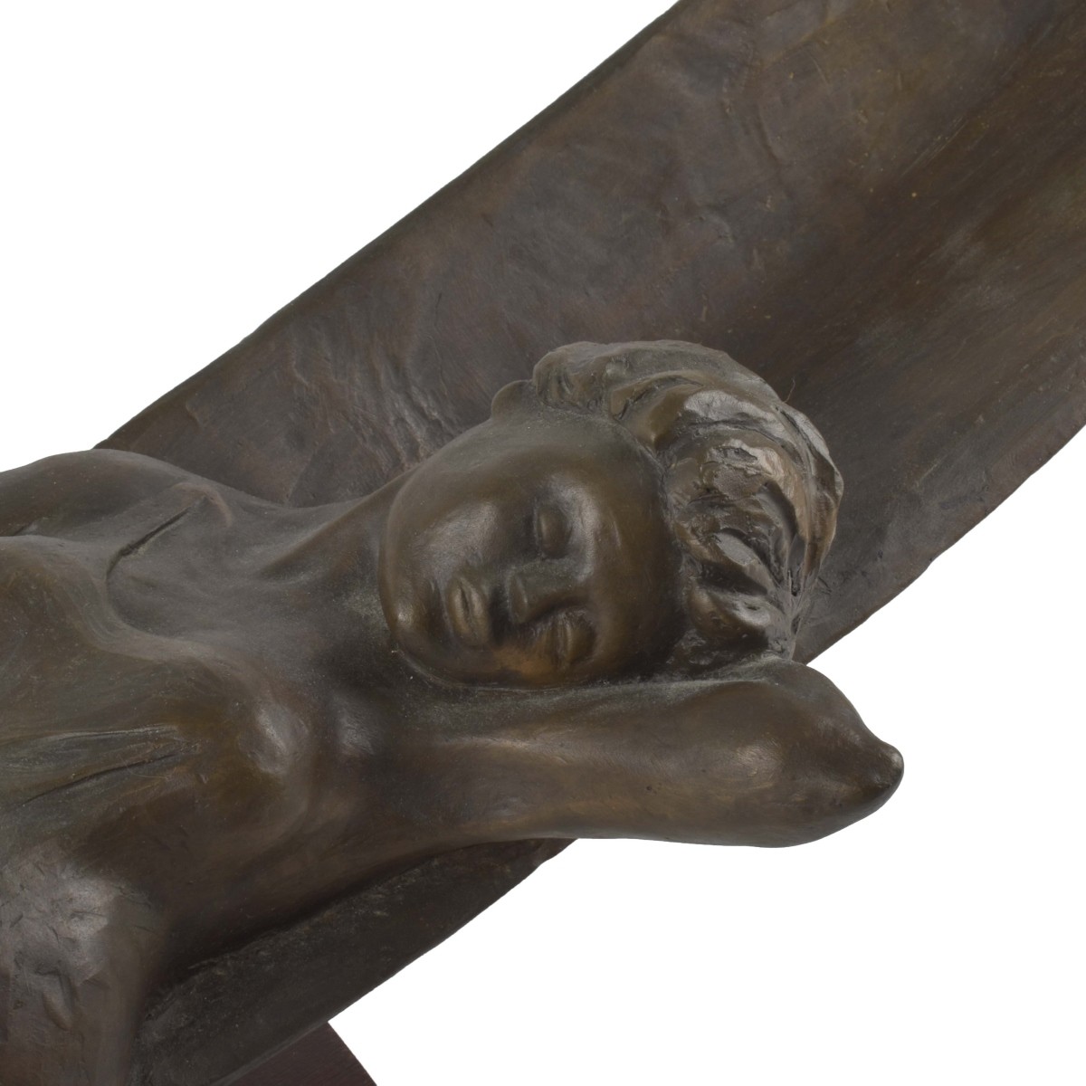 Bronze Sculpture of a Sunbather