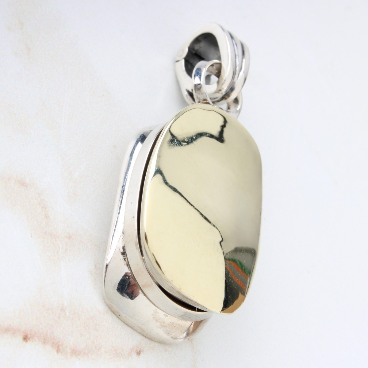 Kieselstein Cord 14K and Sterling Pendant