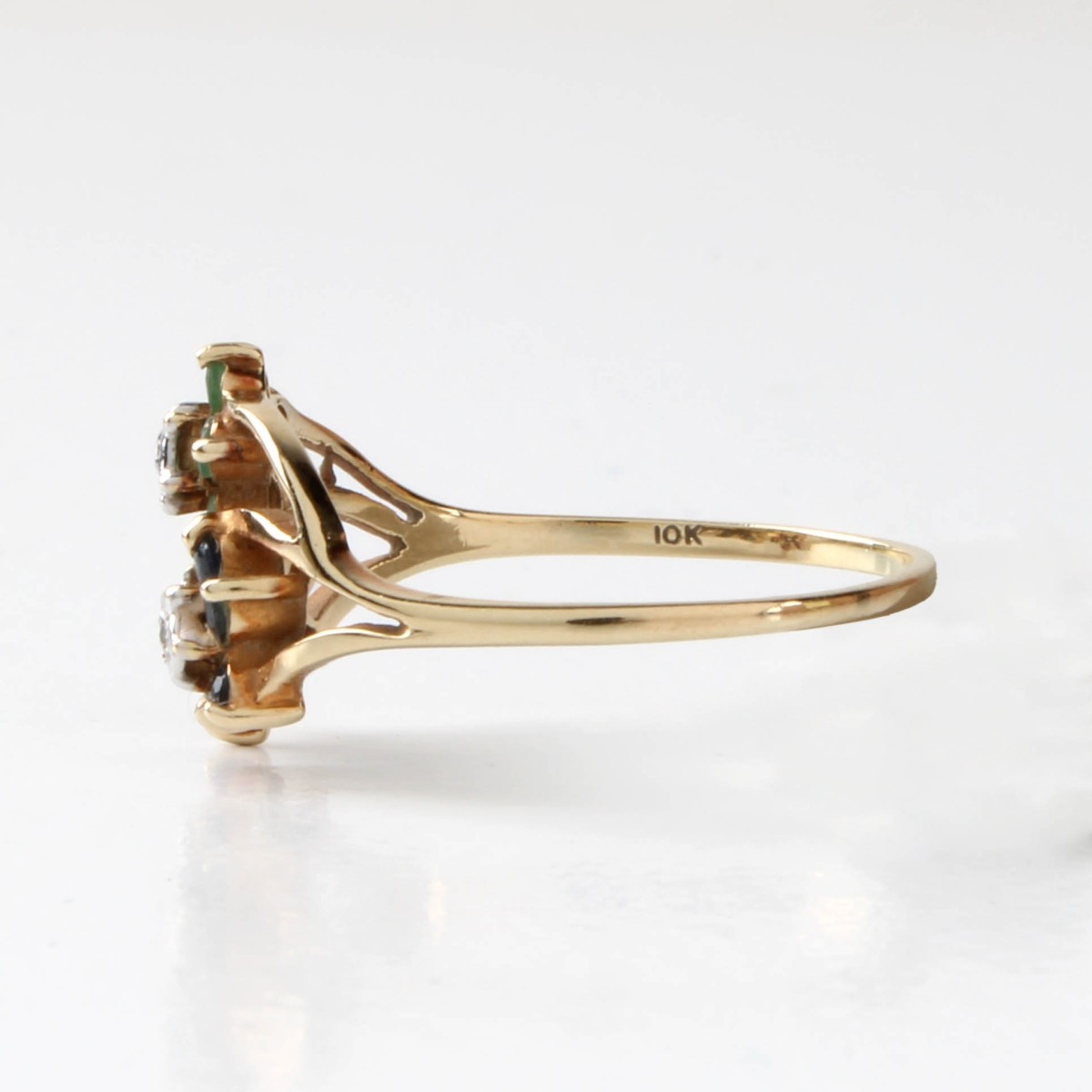 Gemstone and 10K Ring