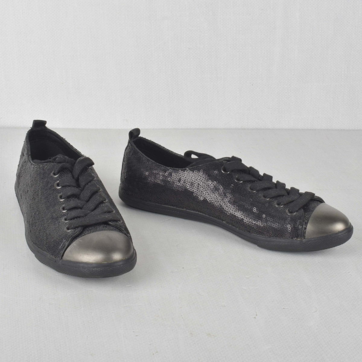 Womens Prada Black Leather Sneakers