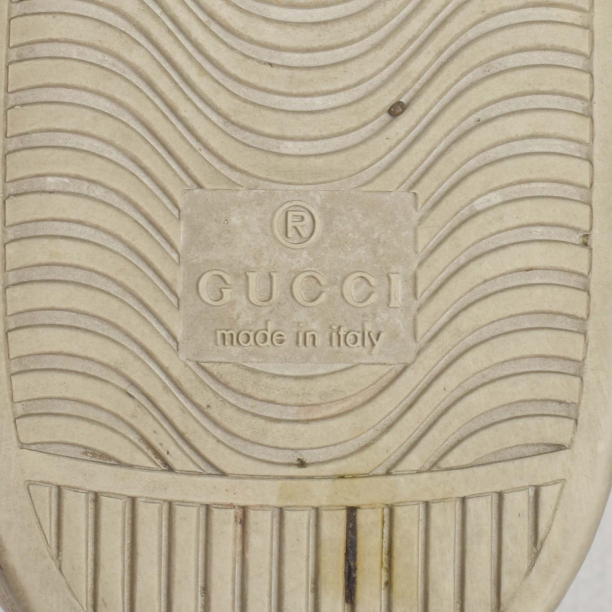 Womens Gucci White Leather Sneakers
