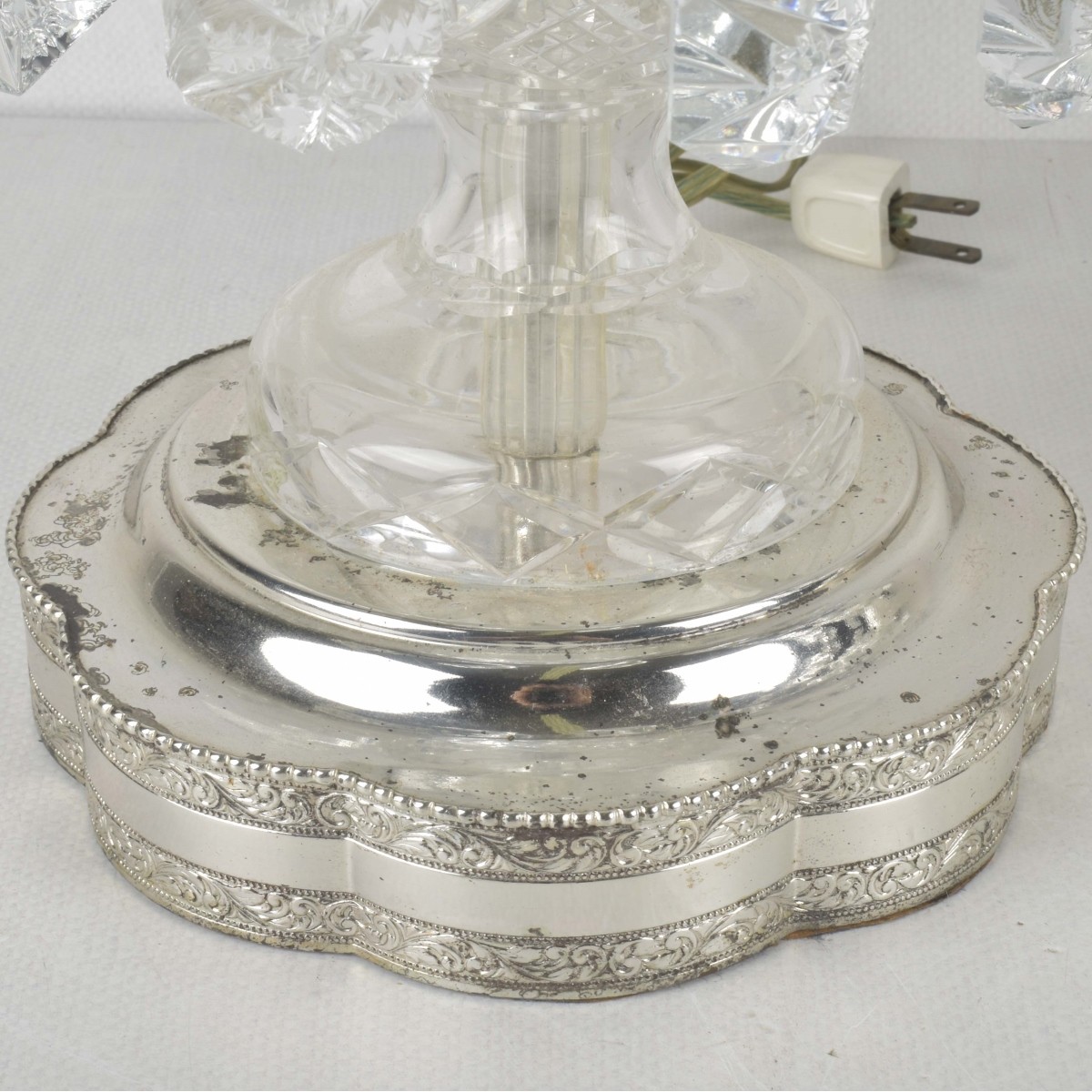 Pair of Vintage Glass Luster's