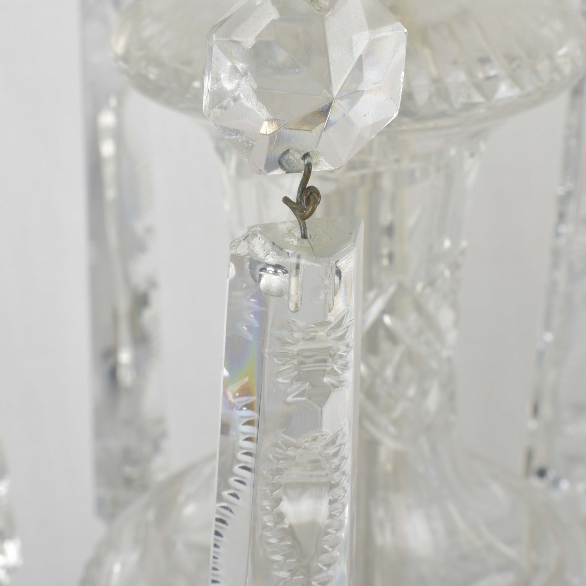 Pair of Vintage Glass Luster's