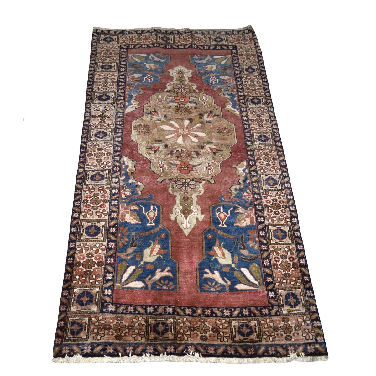 Vintage Persian Heriz Tribal Rug