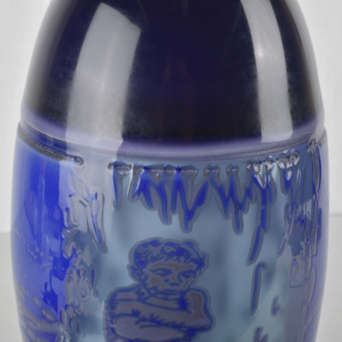 Large Art Glass Bottle