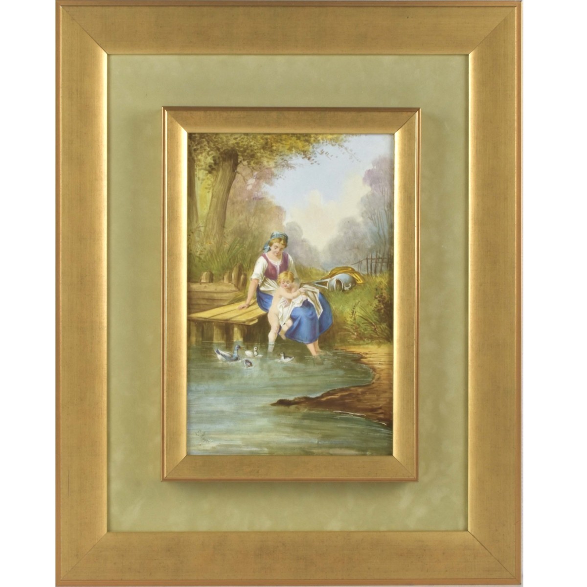 Vintage Oil on Board of a Pastoral Scene