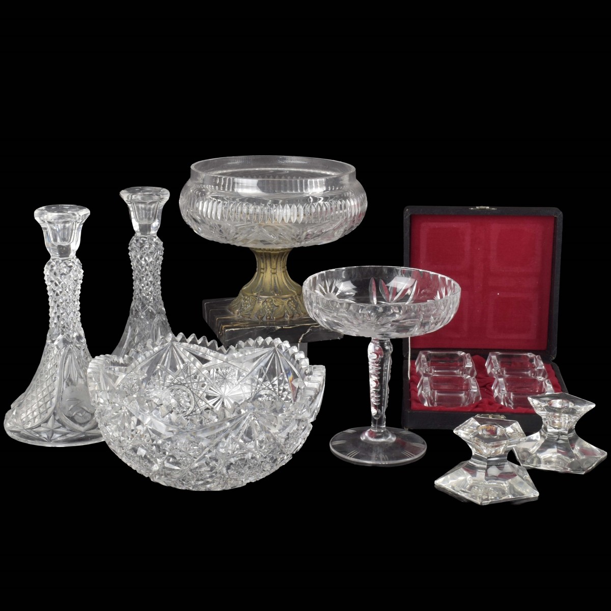Lot of Glass and Crystal Pieces