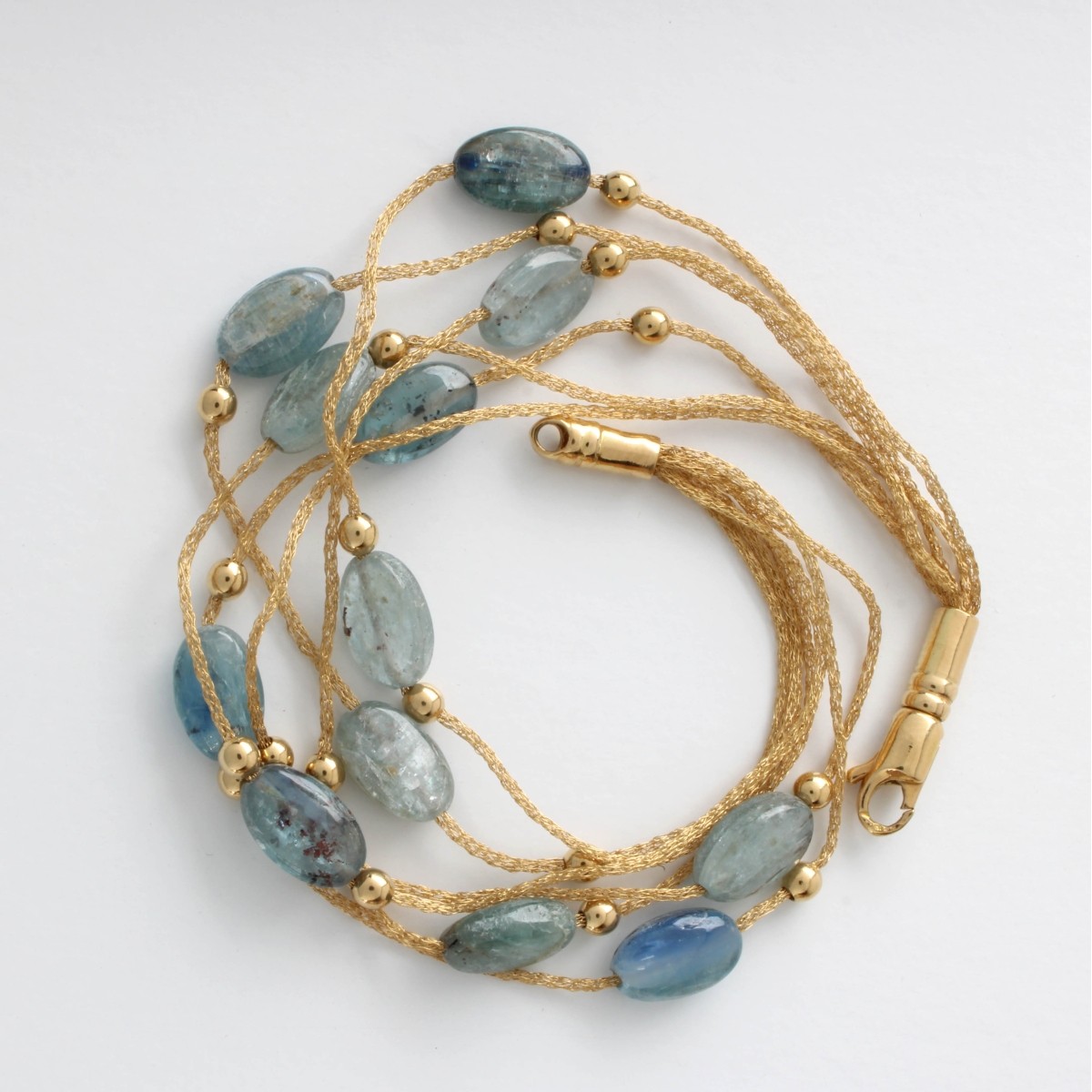Aquamarine and 18K Jewelry Suite