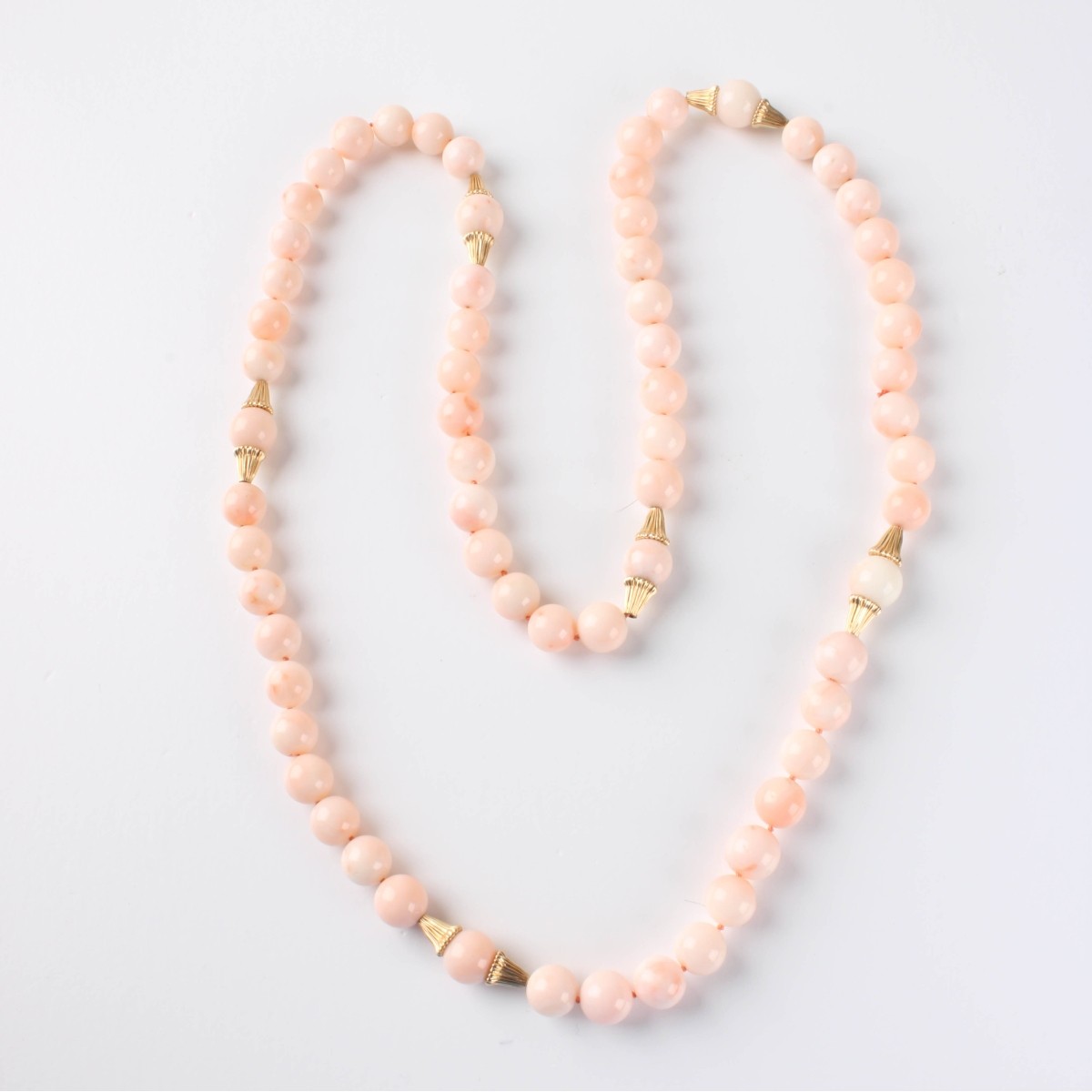 Coral and 14K Necklace