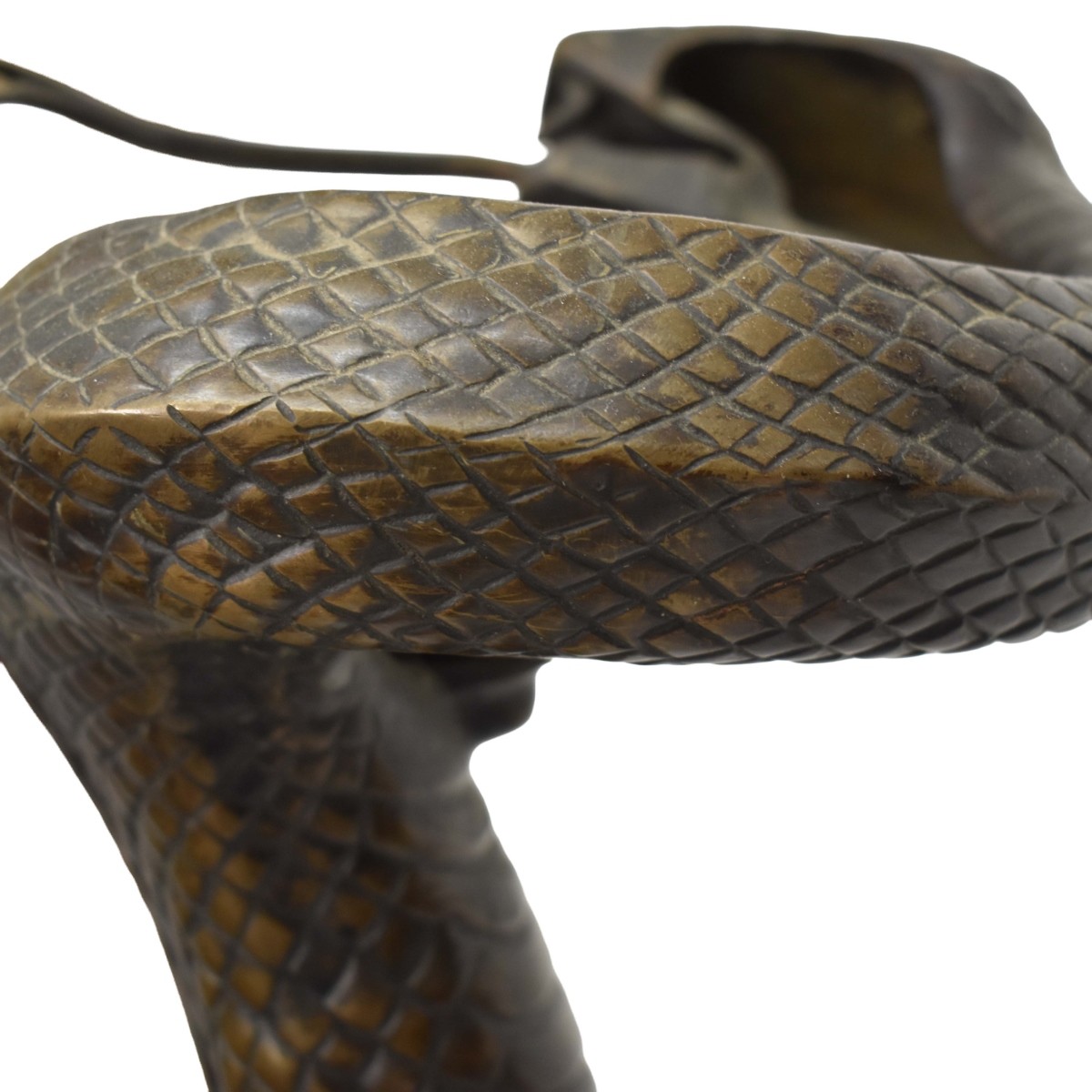 Edgar Brandt Style Bronze Snake Floor Lamp