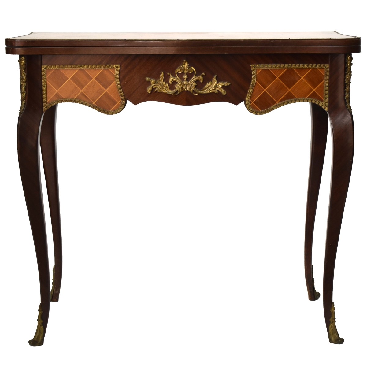 Vintage Marquetry Game Table