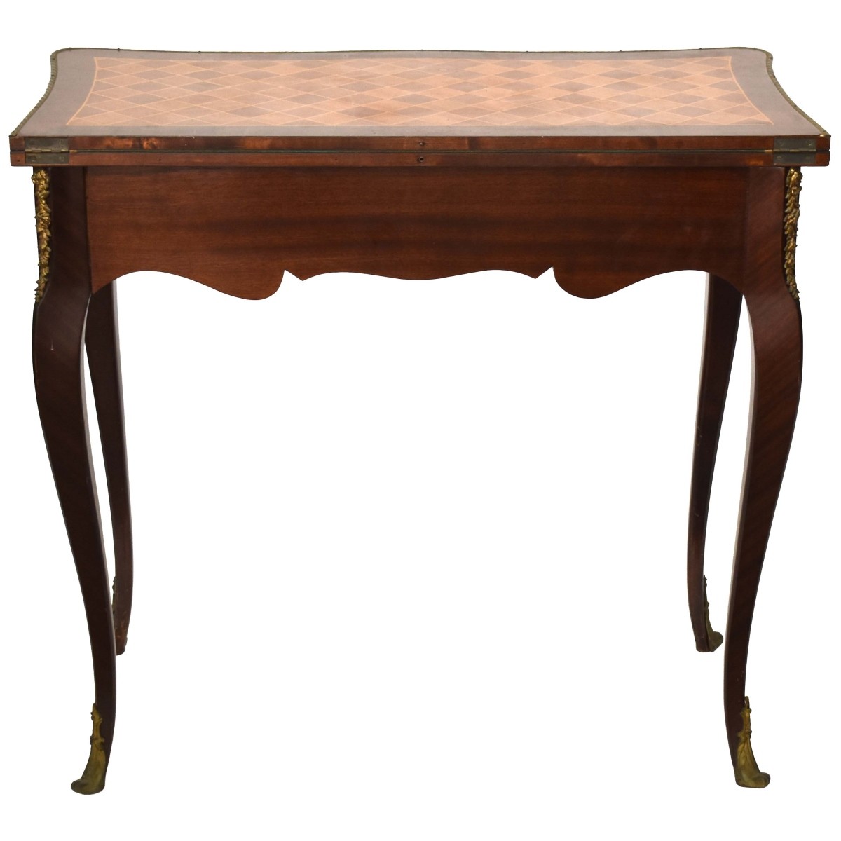 Vintage Marquetry Game Table