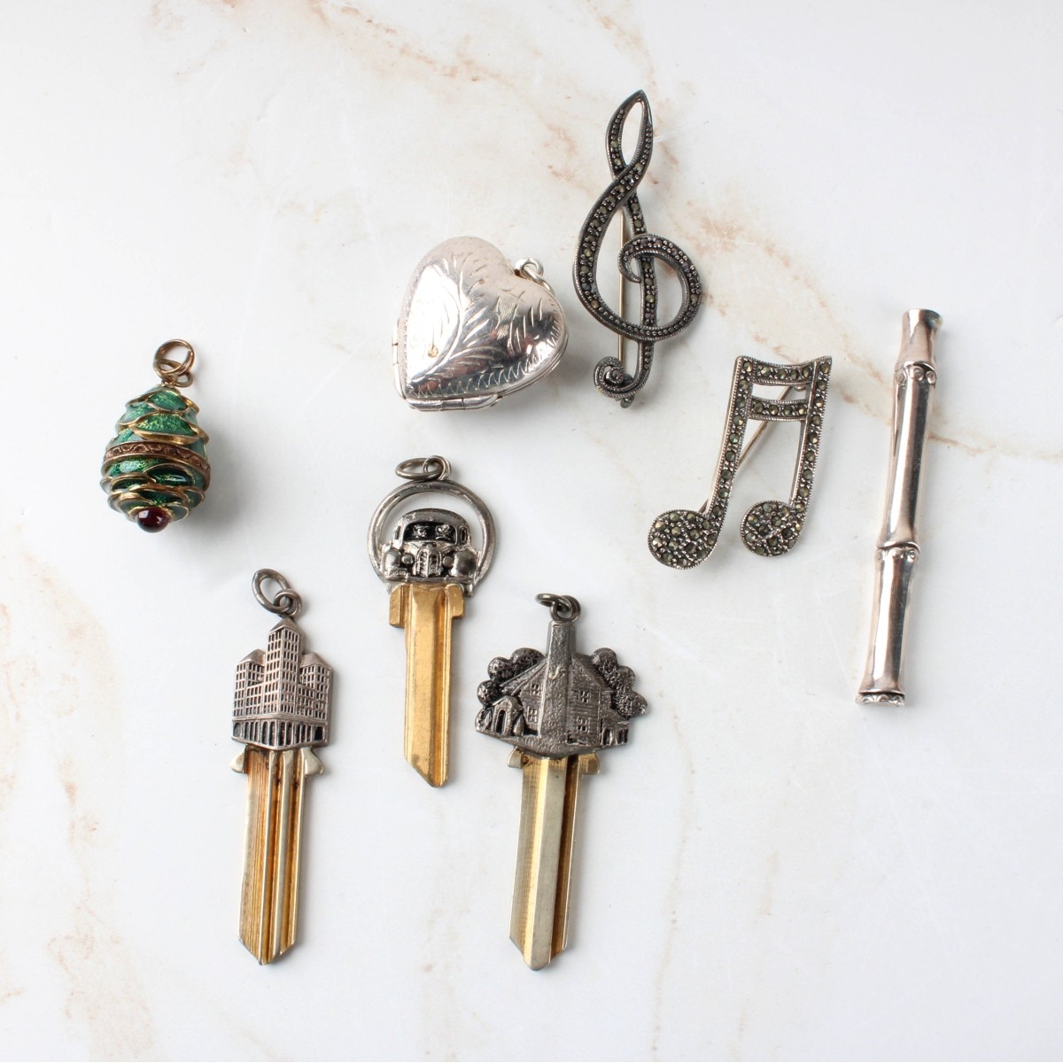 Sterling Pins and Pendants