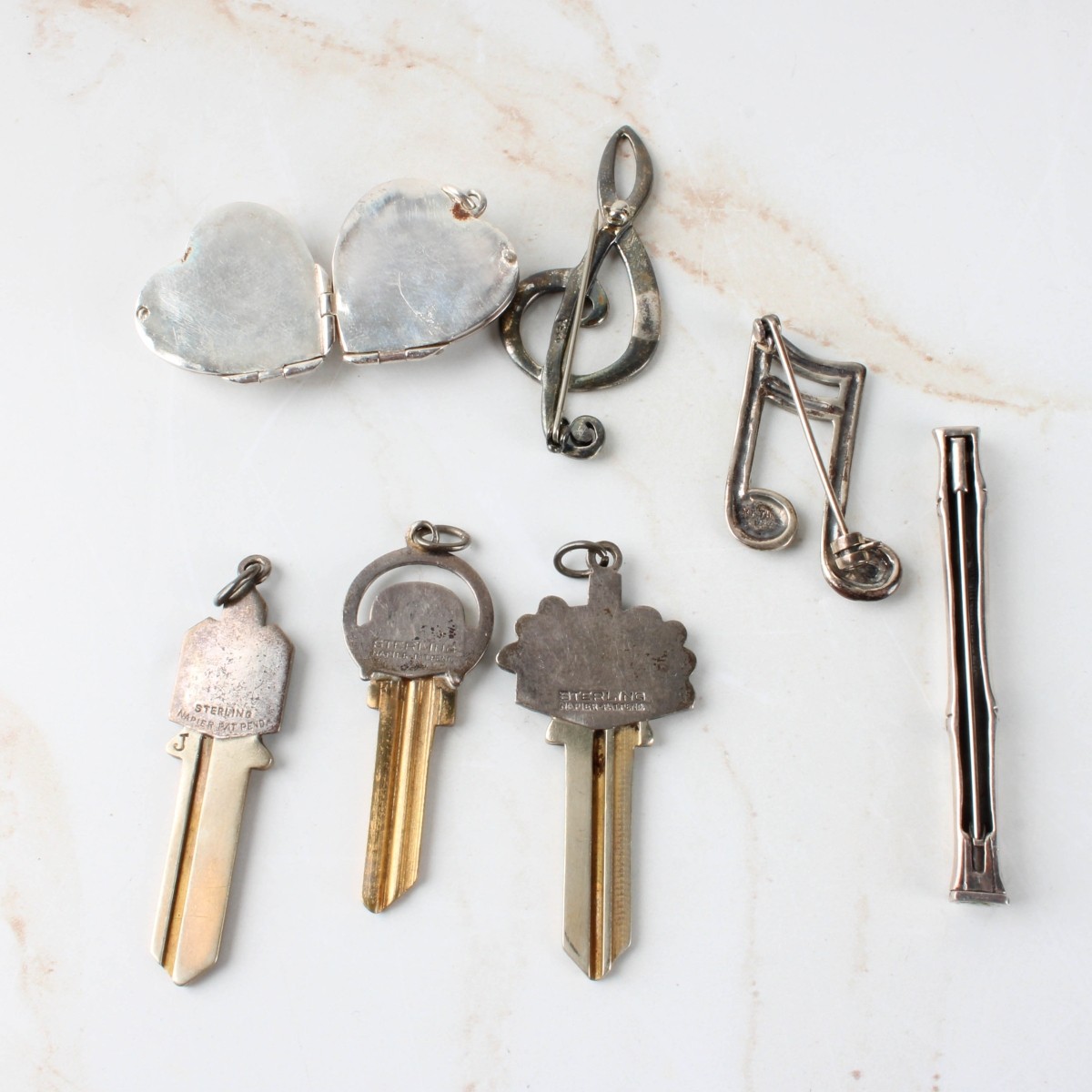 Sterling Pins and Pendants