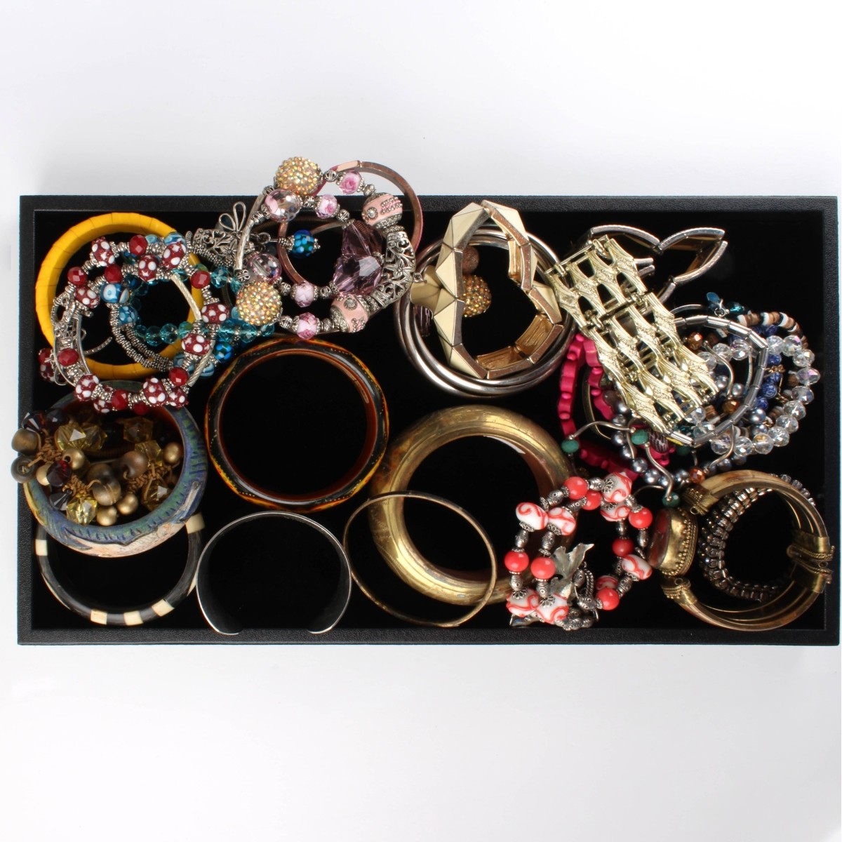 Tray Lot of Fashion Bracelets