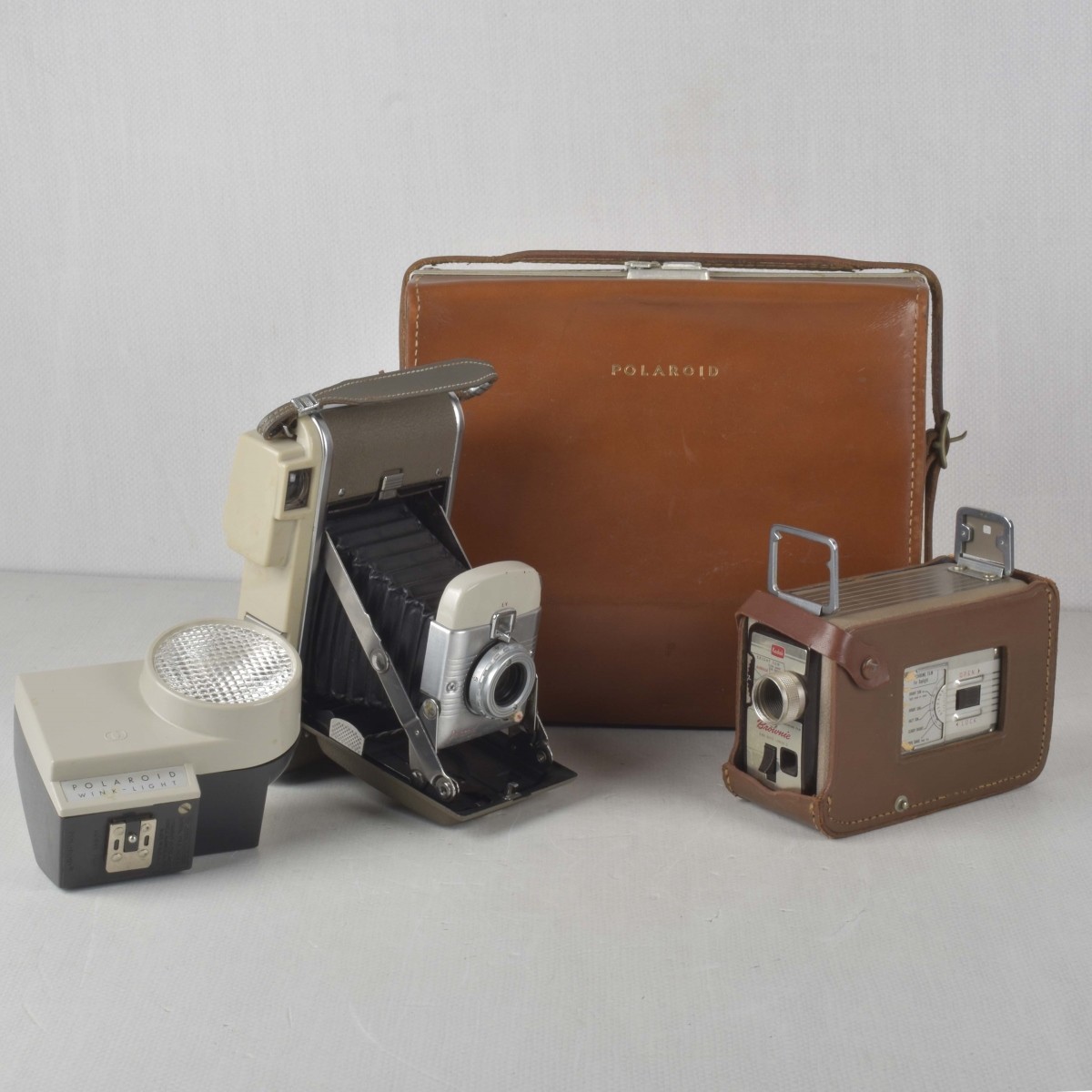 Kodak Brownie and Polaroid Camera