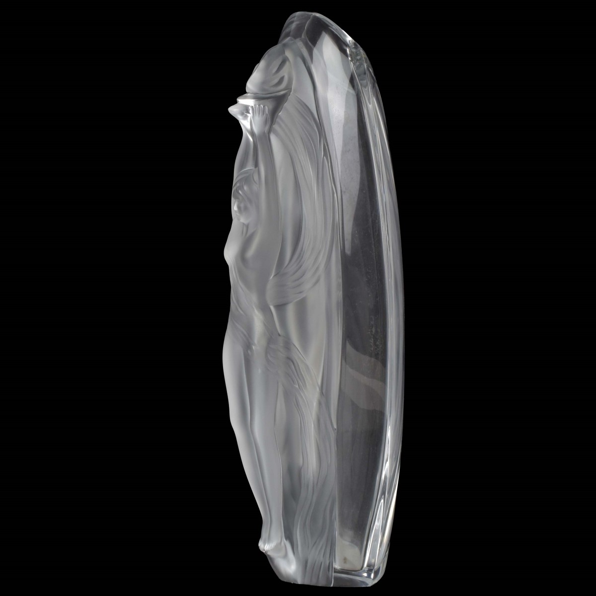 Lalique France "Erotica" Crystal Vase