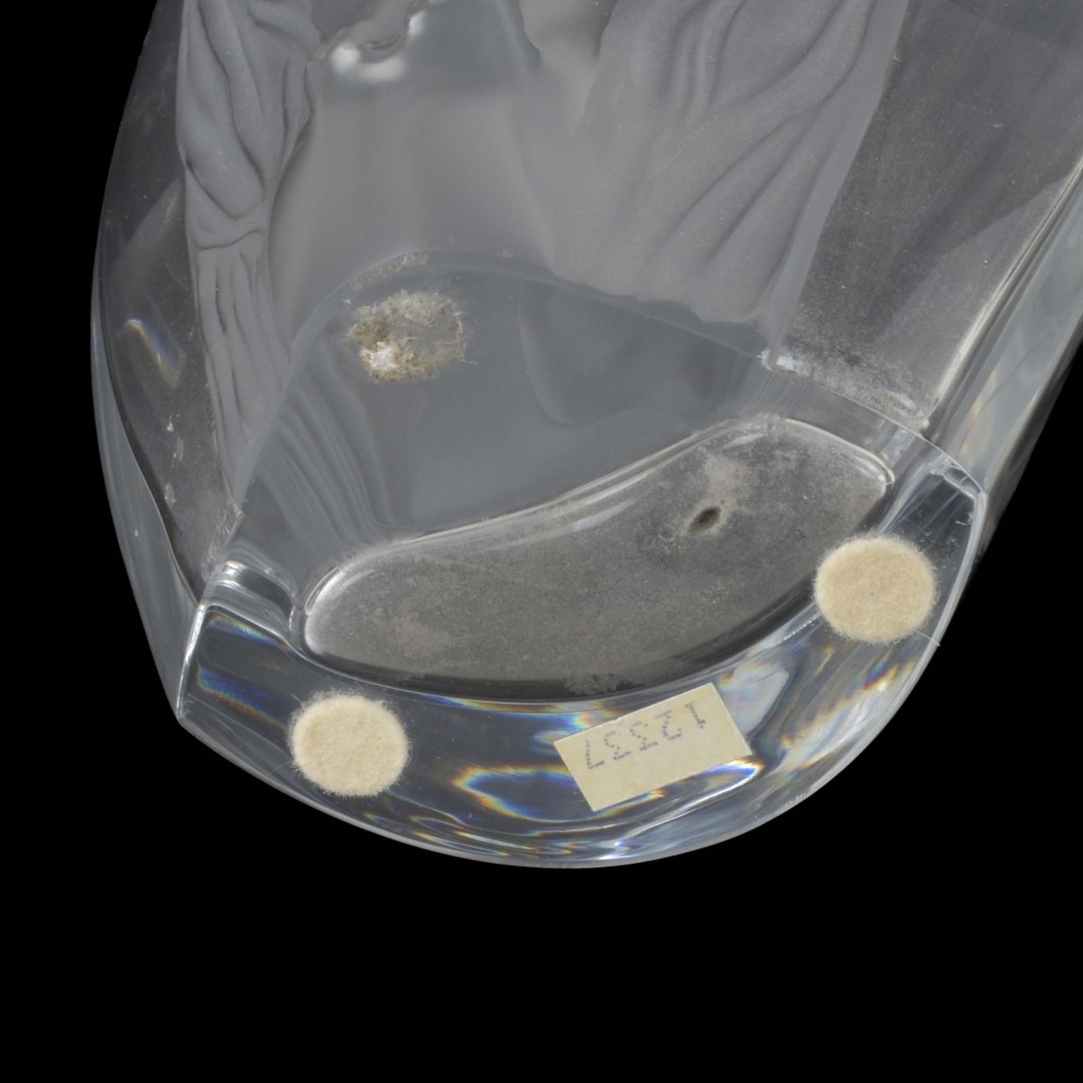 Lalique France "Erotica" Crystal Vase