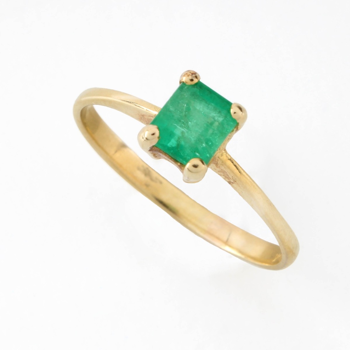 Emerald and 18K Ring
