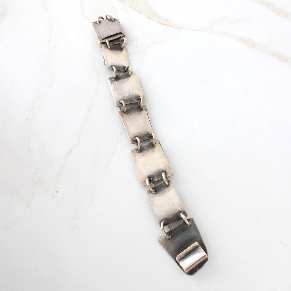 Navajo Sterling, Gold and Gemstone Bracelet