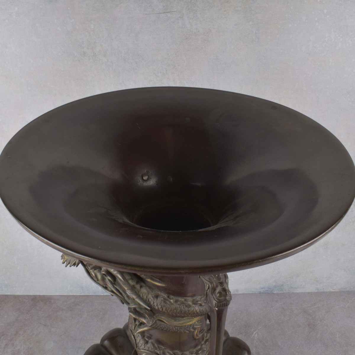 Massive Japanese Antique Bronze Urn