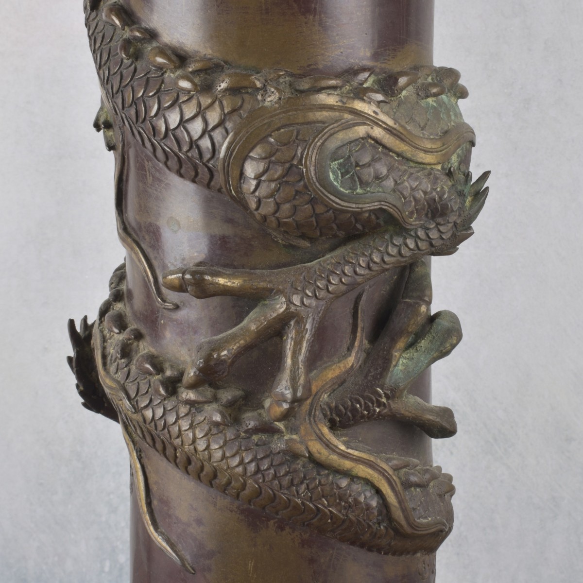 Massive Japanese Antique Bronze Urn