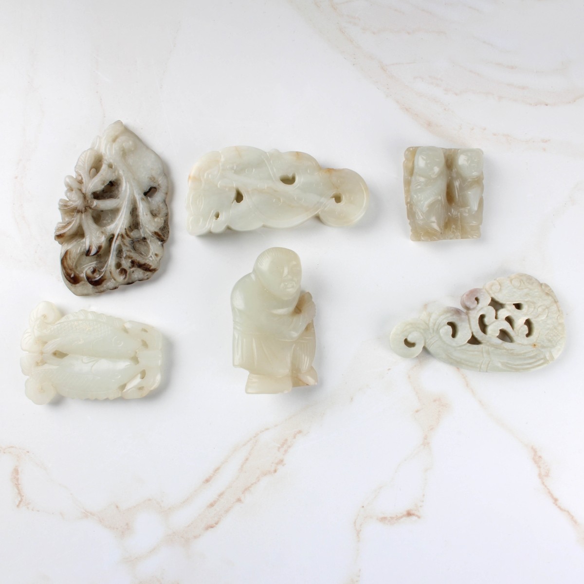 Antique Carved Jade Pieces