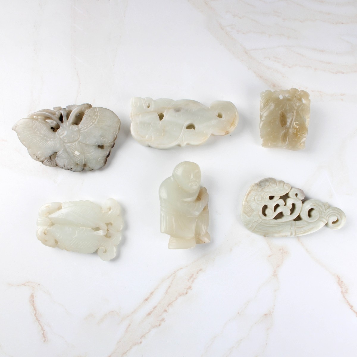 Antique Carved Jade Pieces