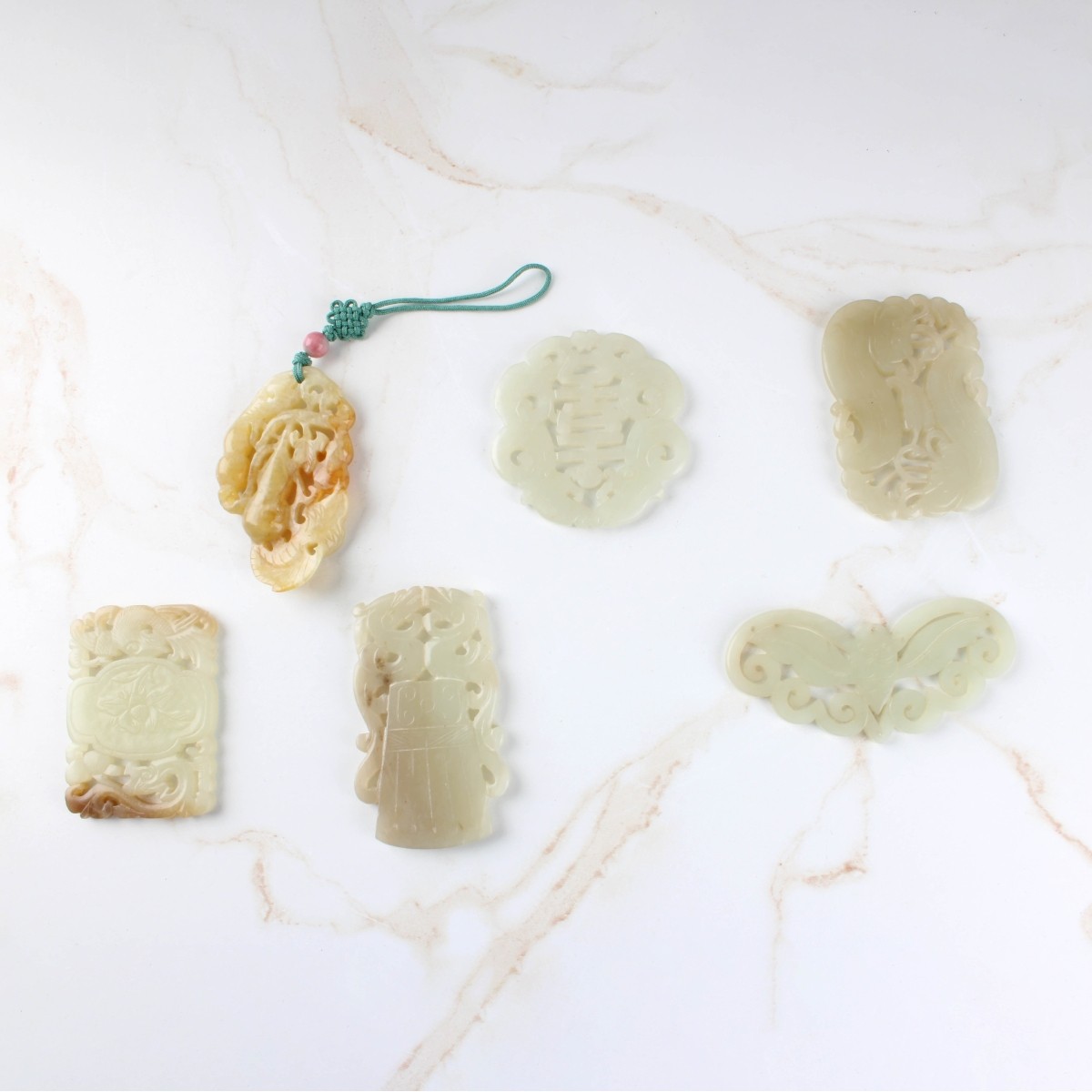 Antique Carved Jade Pieces