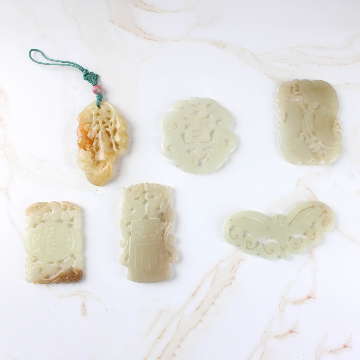 Antique Carved Jade Pieces