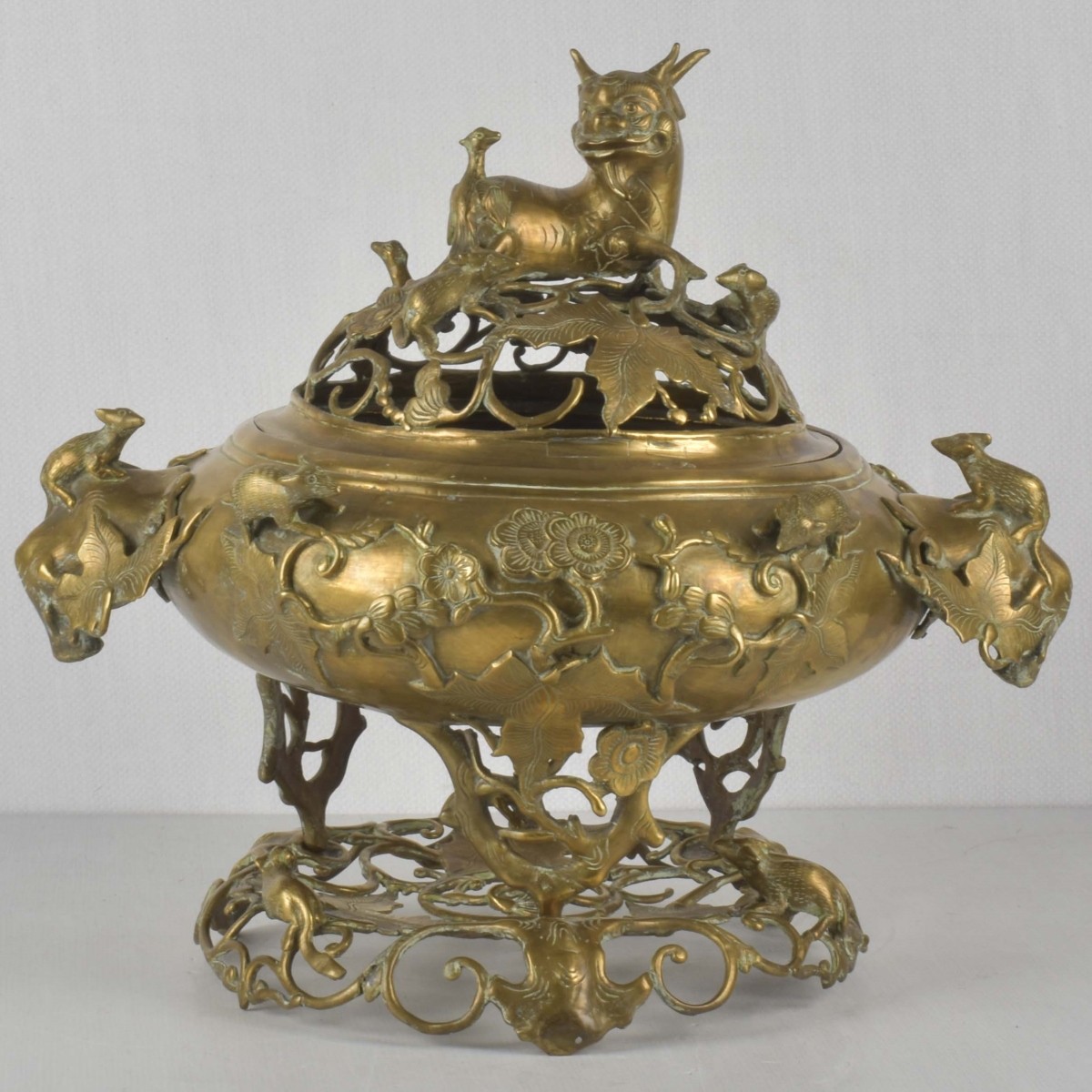 20th Century Chinese Brass Censer