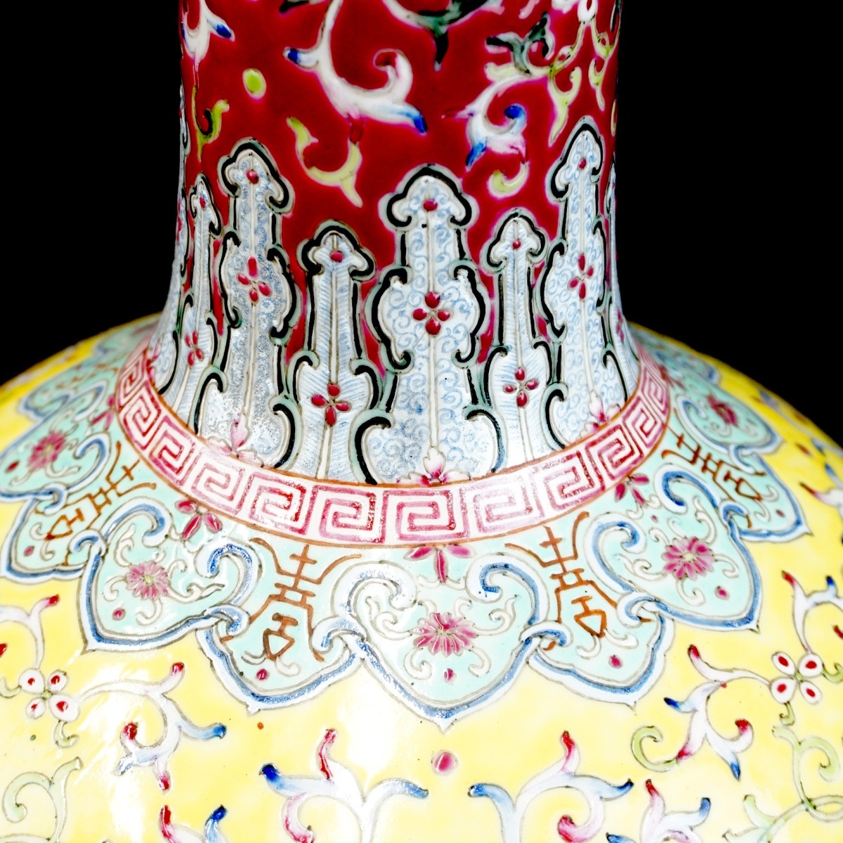 Chinese Famille Jaune Vases