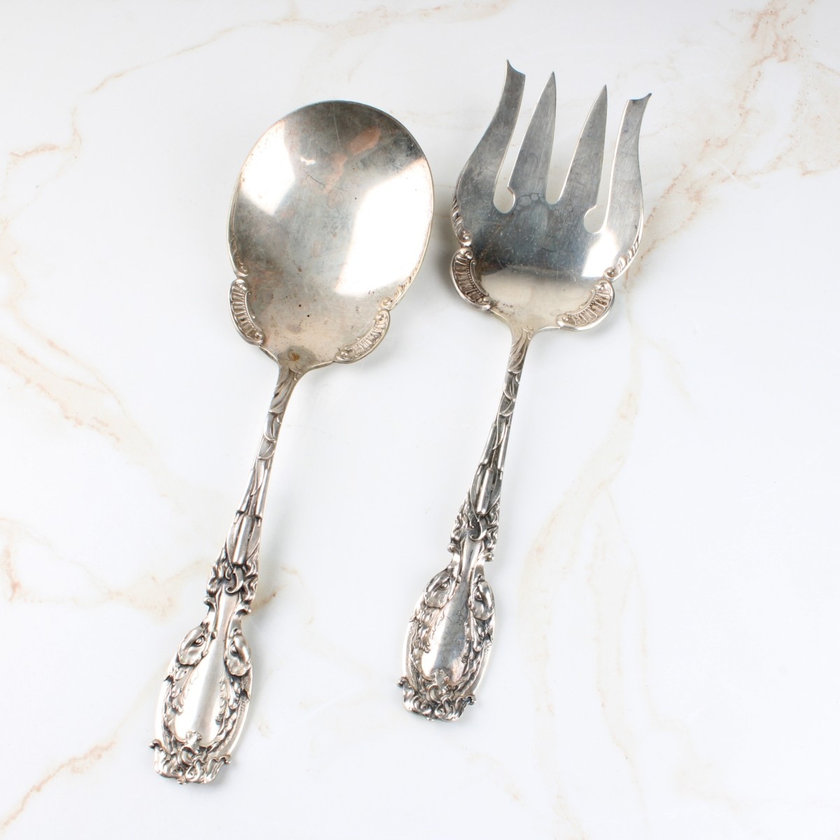 Frank Whiting Sterling Silver Salad Set