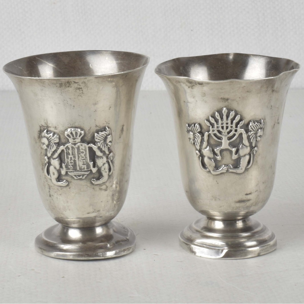 Judaica Sterling Silver Kurdish Cups