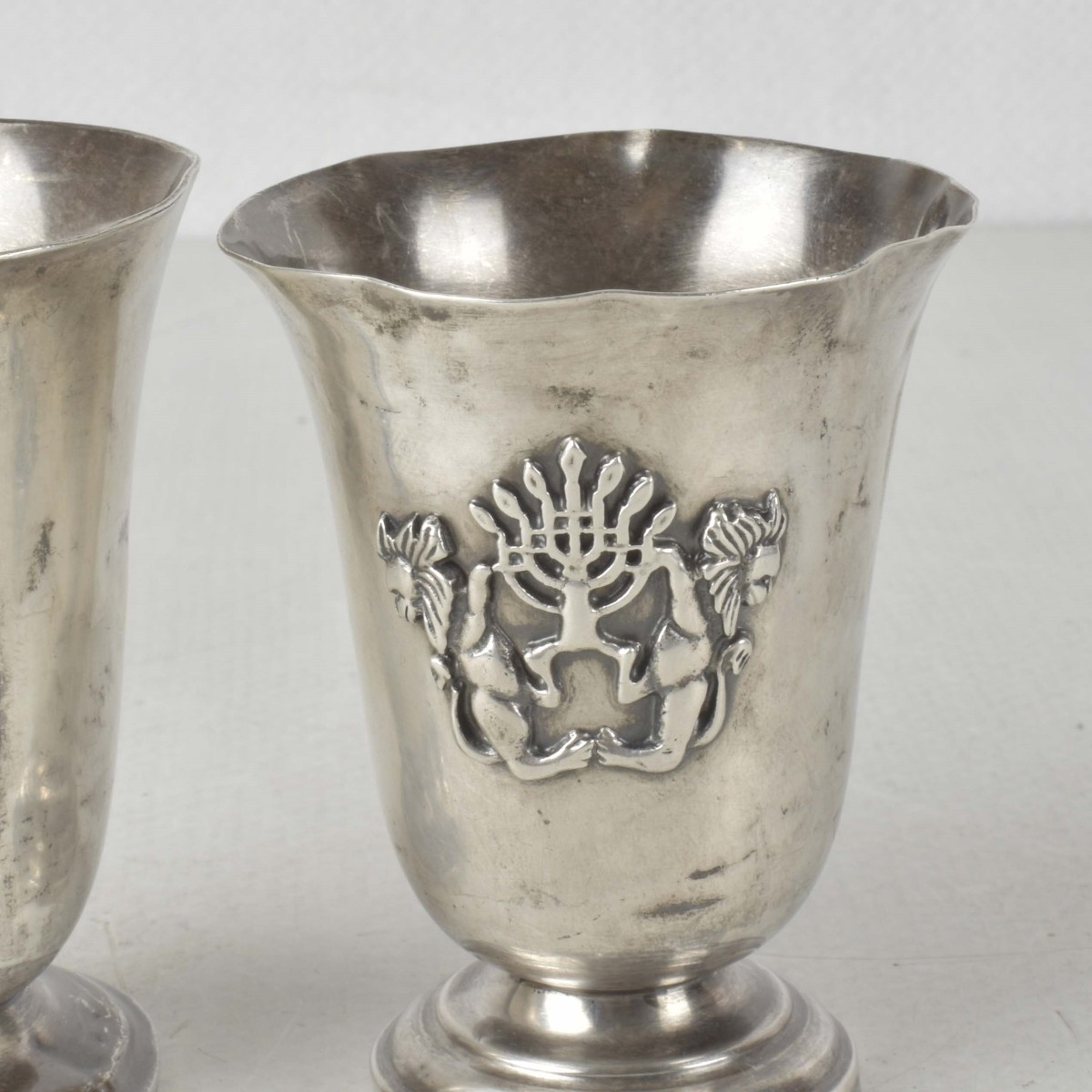 Judaica Sterling Silver Kurdish Cups