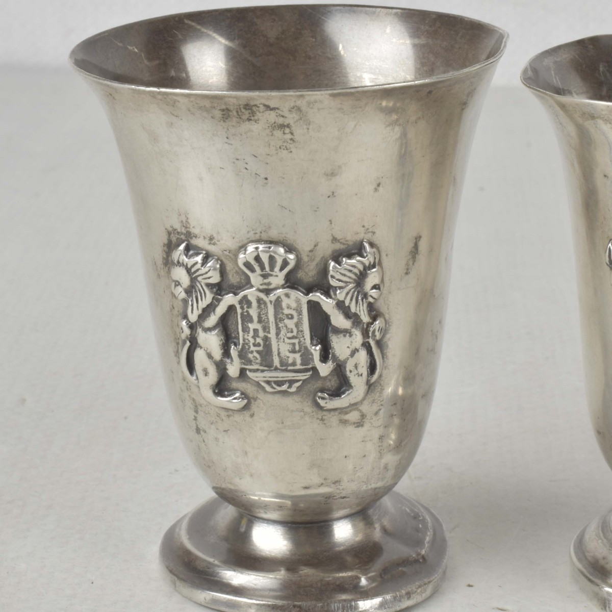 Judaica Sterling Silver Kurdish Cups